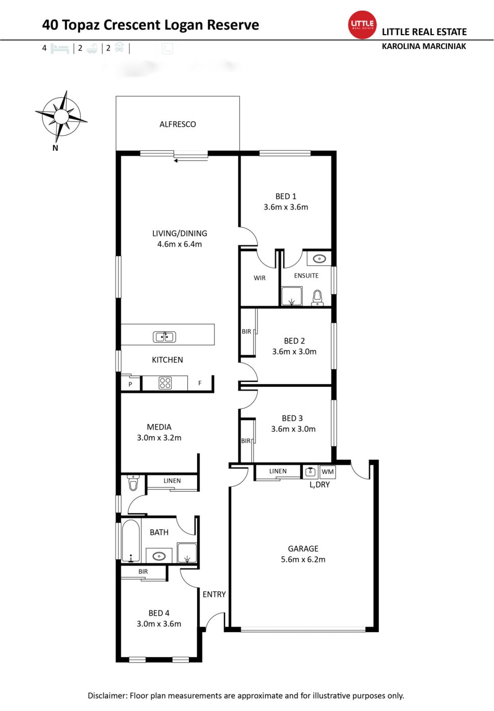 Little Real Estate 4 Bedroom House For Sale 40 Topaz Crescent…