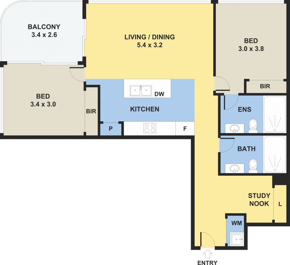2 Bedroom Unit For Rent 809 /88A Christie Street St Leonards NSW