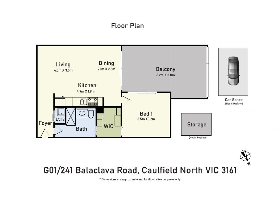 1 Bedroom Apartment For Sale G01/241 Balaclava Road CAULFIELD NORTH