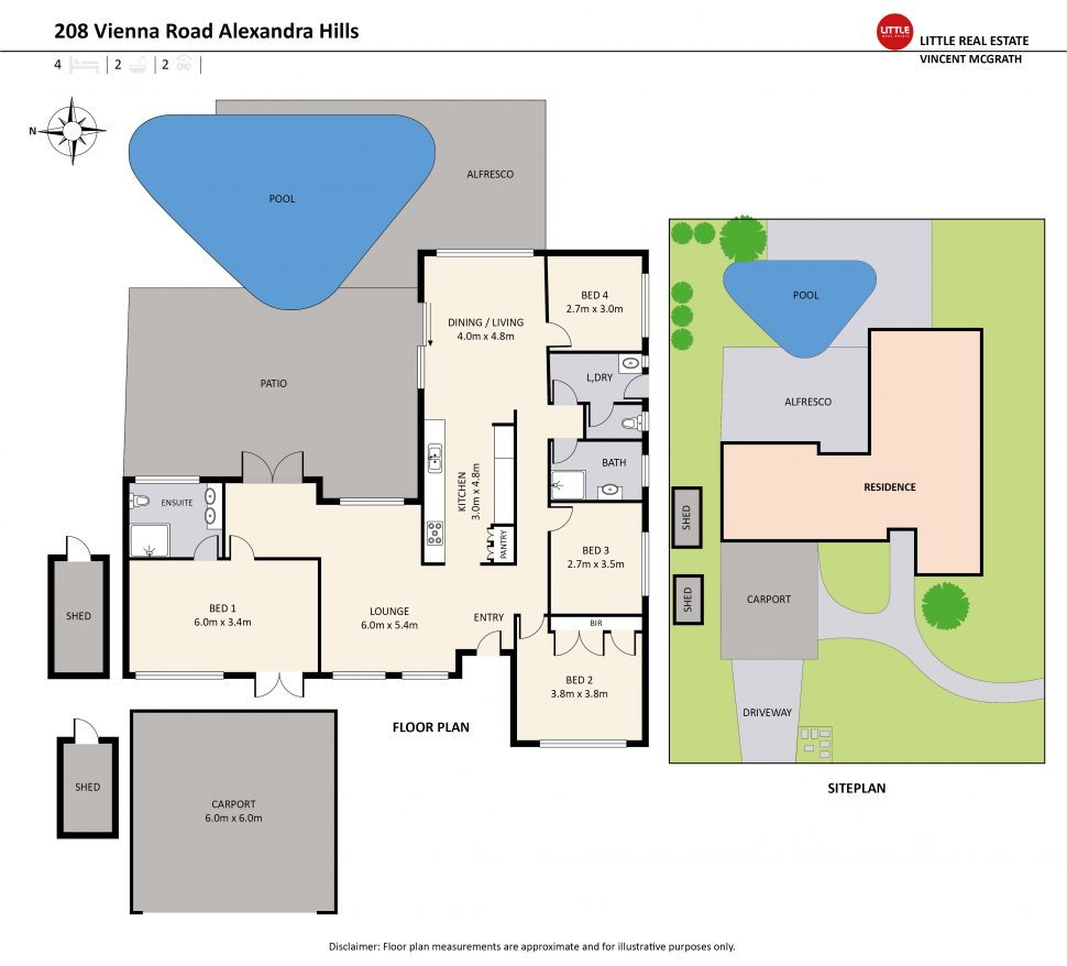 4 Bedroom House For Sale 208 Vienna Road ALEXANDRA HILLS QLD Little Real Estate Little